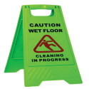 "Caution Wet Floor / Cleaning in Progress" A-frame