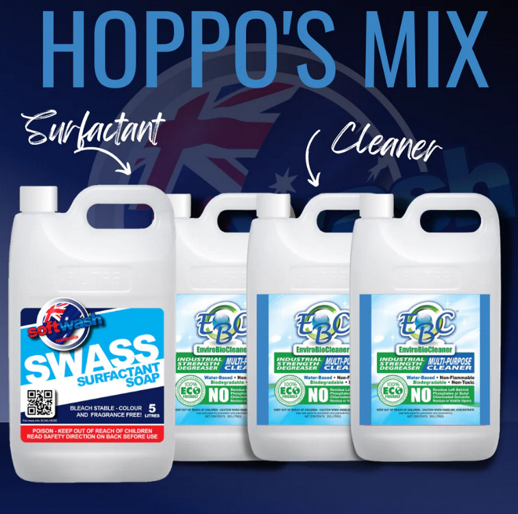 Soft Wash Hoppos Mix SWASS Surfactant Soap Bundle