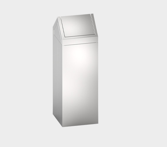 Waste Bin with Dual Swing Top 54L Free Standing