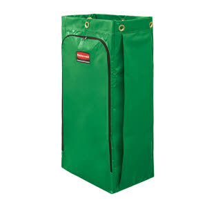 128L Janitorial Cleaning Cart Vinyl Bag Green