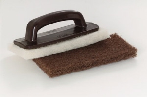 3M Doodlebug Hand Held Pad Holder with White and Brown Pad