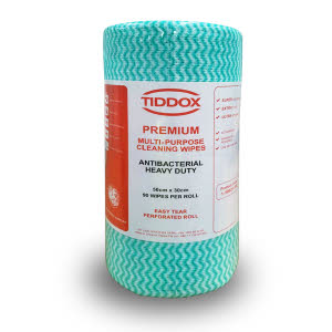 Colour: Tiddox Premium Heavy Duty Antibacterial Wipes Green