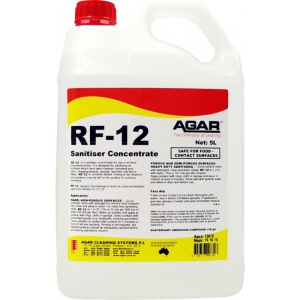 Agar RF-12 Sanitiser Concentrate - No Rinse Food Grade Sanitiser 5L