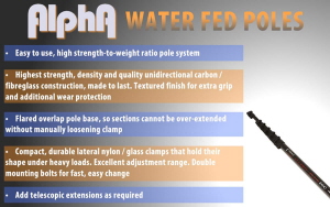 Alpha Water Fed Poles Key Points