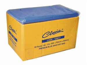 Option: Blue Sanitary Bin Liners (Carton 1000) - PU120017
