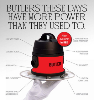 Butler 1200 Watt Dry Vacuum Cleaner