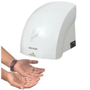 Option: White Hot Wave Automatic Hand Dryer