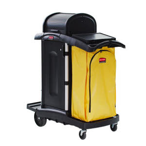 Option: High Security Janitorial Cleaning Cart - RMRFG9T7500 BLA