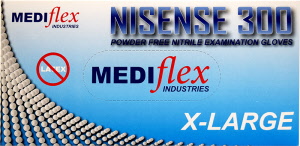 Mediflex Nisense 300 Powder Free Nitrile Gloves