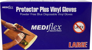 Mediflex Protector Plus Powder Free Vinyl Examination Gloves
