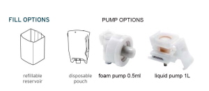 Modular Touch-Free Soap Dispenser Pump and Fill Options