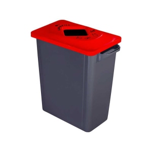 Choose Lid: Landfill including Organics Red with Diamond Aperture