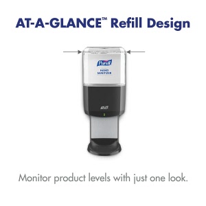 Purell ES8 Hand Sanitizer Touch-Free Dispenser At-A-Glance-Refill Design