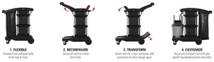 Rubbermaid Executive Housekeeping Ultra Compact Cart Configurations