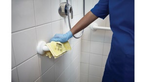 Rubbermaid Hygen Microfibre Cloth Yellow Bathroom Use