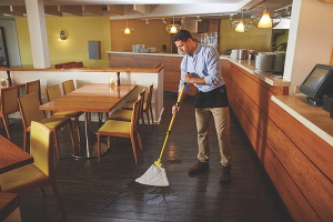 Rubbermaid Spill Mop in Use