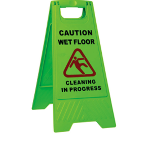 Sabco Caution Wet Floor Cleaning In Progress Green