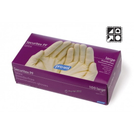 Pro Val Securitex Powder Free Exam Gloves Small - Natural - Box of 100