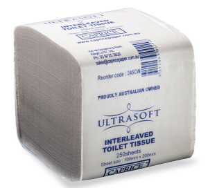 Ultrasoft Interleaved Toilet Tissue 2 Ply