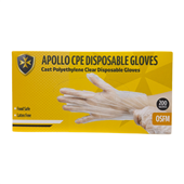 Apollo Glove CPE Clear One Size Fits Most 200PK