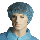 Bouffant Cap Polypropylene 24 Blue 1000CTN