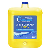Cleaners Supermarket 3 In 1 Disinfectant Cleaner Lemon 20L