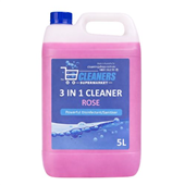 Cleaners Supermarket 3 In 1 Disinfectant Cleaner Rose 5L