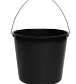 Edco Bucket Round Soft Black 10L