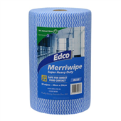 Edco Merriwipe Roll Heavy Duty Blue 45m