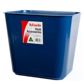 Esselte SWS Plastic Waste Bin Blue 15L