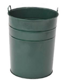 Green Galvanised Bin With Handles Up 55L