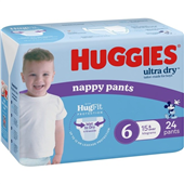 Huggies Nappy Pant Ultra Dry Junior Boy 24PK 3CTN