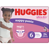 Huggies Nappy Pant Ultra Dry Junior Girl 24PK 3CTN