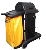Janitor Cart Sabco Premium Top Roll  Black
