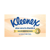 Kleenex Facial Tissue Aloe Vera 3Ply 140Pk 24CTN