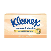 Kleenex Facial Tissue Aloe Vera 3Ply 140Pk
