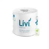 Livi Toilet Tissue Essentials 2PLY 400SH 48CTN 1001