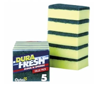 Oates DuraFresh Scour N Sponge 5Pk