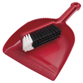 Oates Dustpan and Bannister Set Red