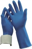 Oates Gloves Rubber Flock LinedBlue 9  9 12 1Pair
