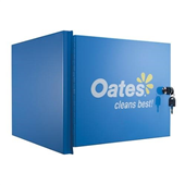 Oates Janitors Cart Platinum Lockable Cabinet
