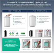 Pod Petite Sanitary Bin Black Auto