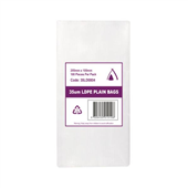 Poly Bag 8x4 205x100mm 35UM 100 Pack