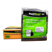 RapidClean Garbage Bag 240L Heavy Duty 25PK