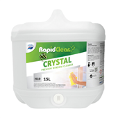 RapidClean Advanced Crystal Glass  Shiny Surface Cleaner 15L  Premium Window Cleaner