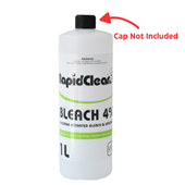 RapidClean Bleach 4 Empty Spray Bottle 1L 4 WV Available Chlorine As Sodium Hypochlorite When Packed