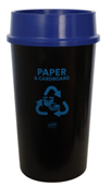 Sabco Bin Recycling Paper  Cardboard BLue Lid 60L