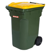 Sulo 120 Litre Bin Dark Green With Yellow Lid