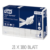 Tork Xpress Hand Towel Soft H2 2PLY 180PK 21CTN